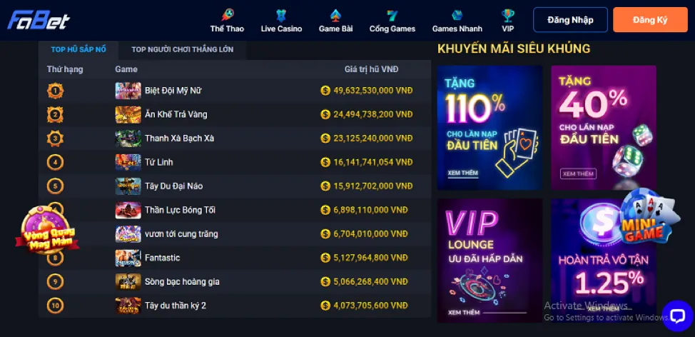 Nạp tiền bằng tiền điện tử Lucky8